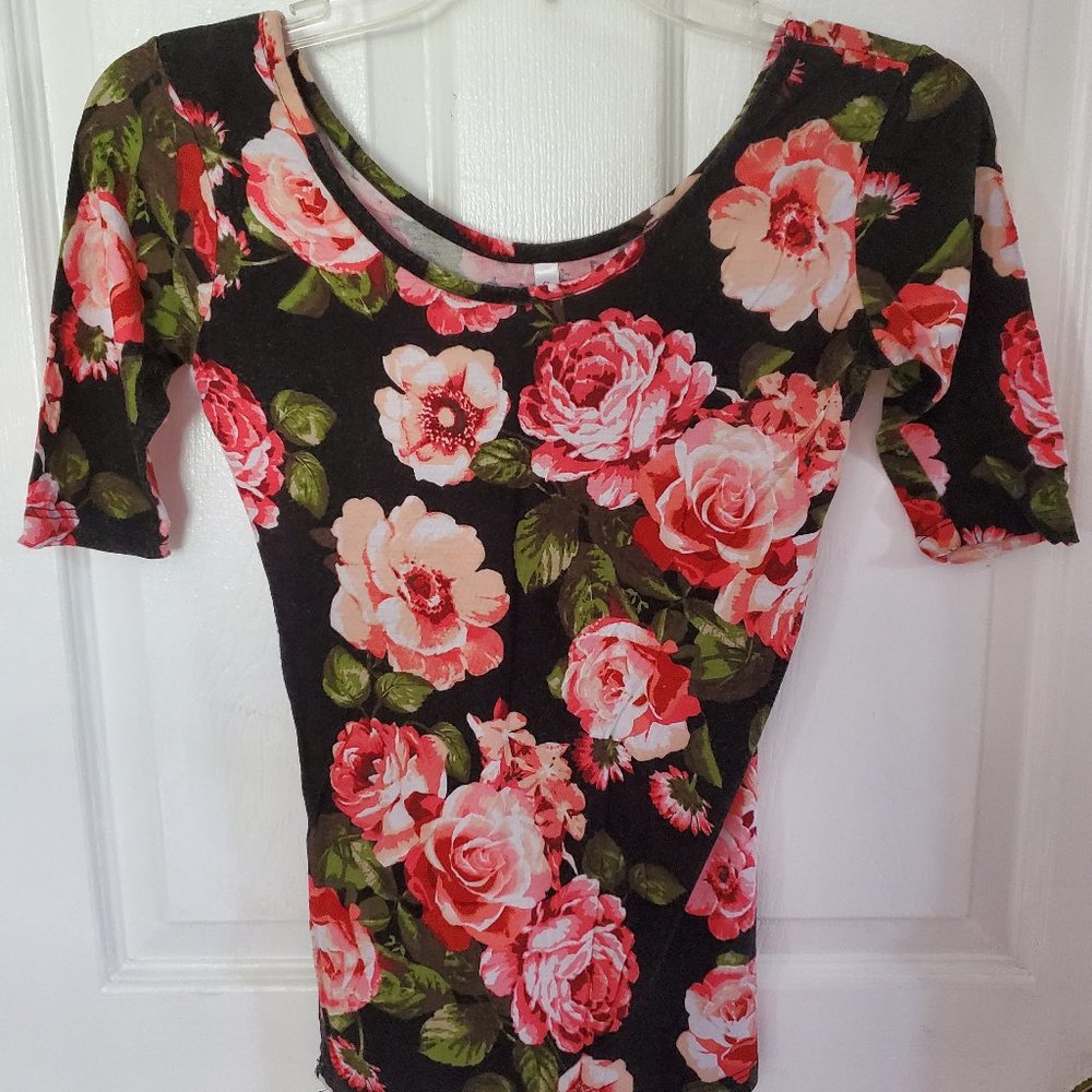 Floral print top